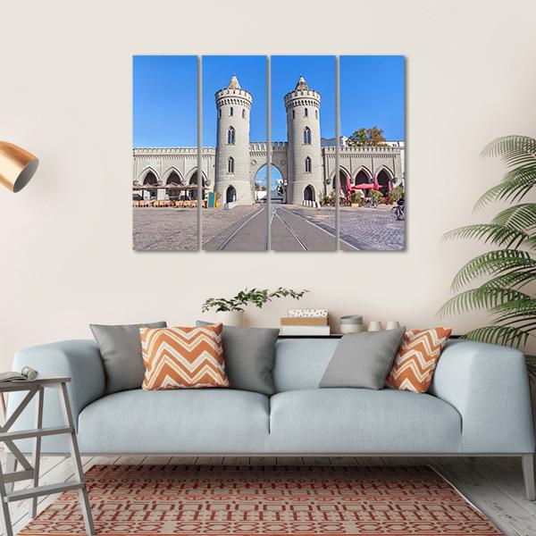 City Gate In Potsdam Canvas Wall Art-4 Horizontal-Gallery Wrap-34" x 24"-Tiaracle
