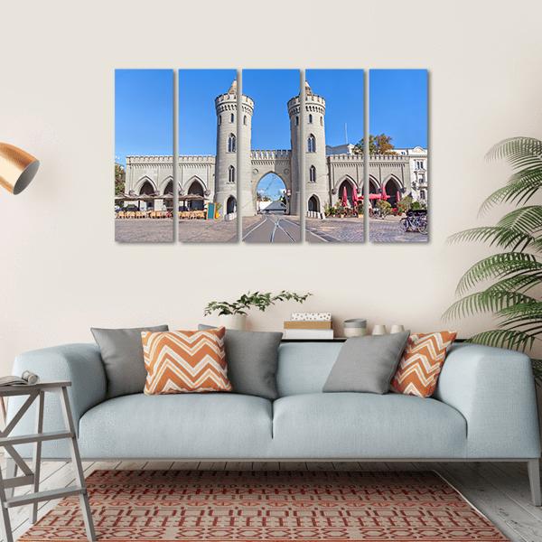 City Gate In Potsdam Canvas Wall Art-5 Horizontal-Gallery Wrap-22" x 12"-Tiaracle
