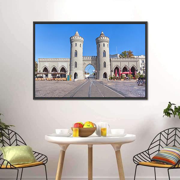 City Gate In Potsdam Canvas Wall Art-3 Horizontal-Gallery Wrap-25" x 16"-Tiaracle