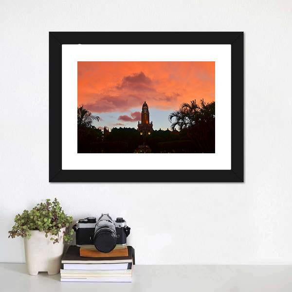 City Hall In Zocalo Panoramic Canvas Wall Art-1 Piece-36" x 12"-Tiaracle