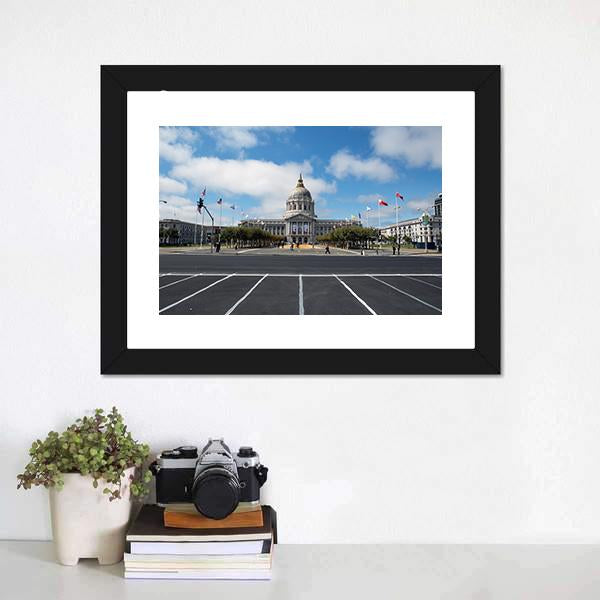 City Hall San Francisco Canvas Wall Art-1 Piece-Framed Print-20" x 16"-Tiaracle