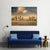 City In The Setting Sun Canvas Wall Art-4 Horizontal-Gallery Wrap-34" x 24"-Tiaracle
