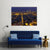 City Of Barcelona At Night Canvas Wall Art-5 Star-Gallery Wrap-62" x 32"-Tiaracle