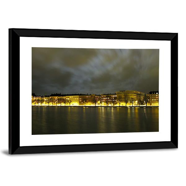 City Of Copenhagen Canvas Wall Art-3 Horizontal-Gallery Wrap-25" x 16"-Tiaracle
