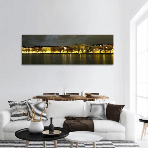 City Of Copenhagen Panoramic Canvas Wall Art-3 Piece-25" x 08"-Tiaracle