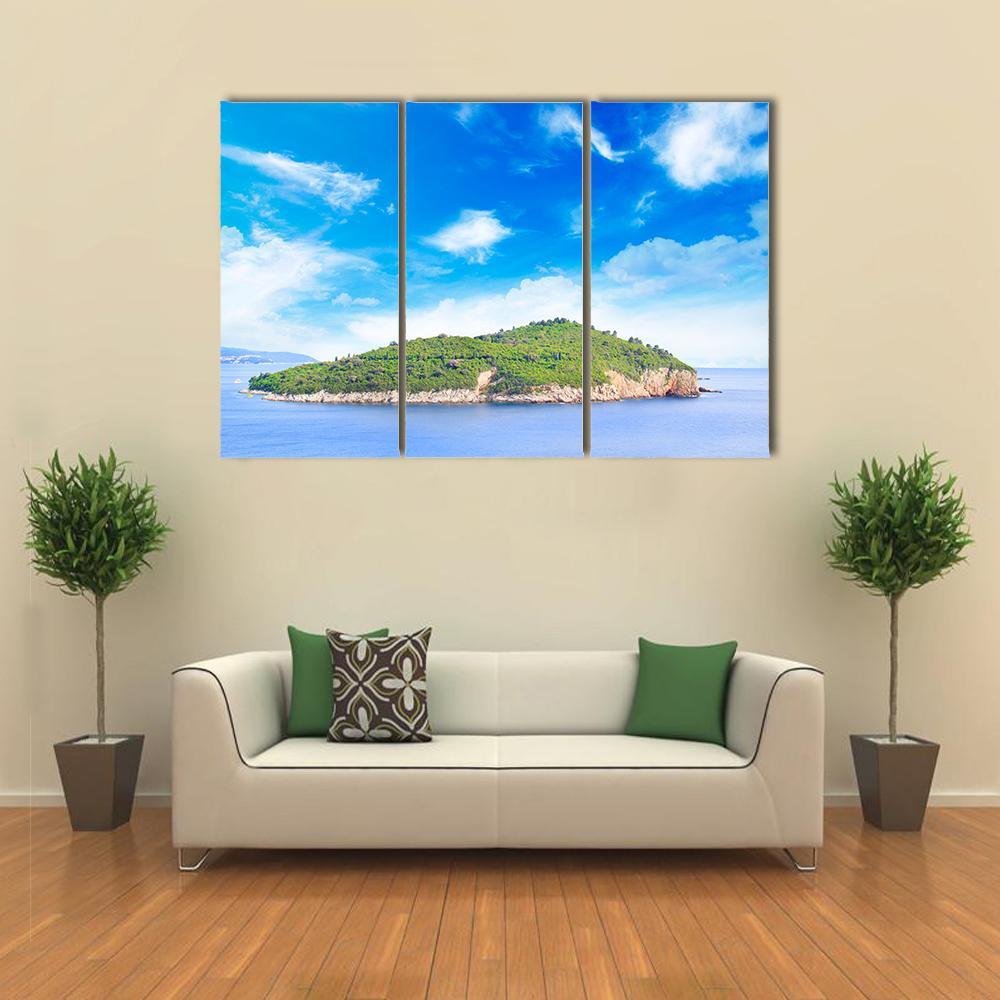 City Of Dubrovnik Canvas Wall Art-3 Horizontal-Gallery Wrap-37" x 24"-Tiaracle