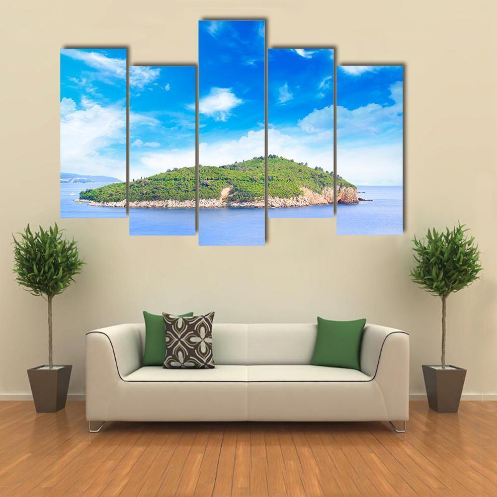 City Of Dubrovnik Canvas Wall Art-5 Pop-Gallery Wrap-47" x 32"-Tiaracle