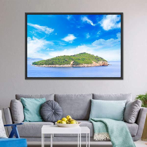 City Of Dubrovnik Canvas Wall Art-3 Horizontal-Gallery Wrap-25" x 16"-Tiaracle