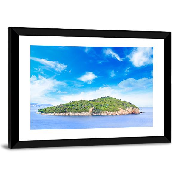 City Of Dubrovnik Canvas Wall Art-3 Horizontal-Gallery Wrap-25" x 16"-Tiaracle
