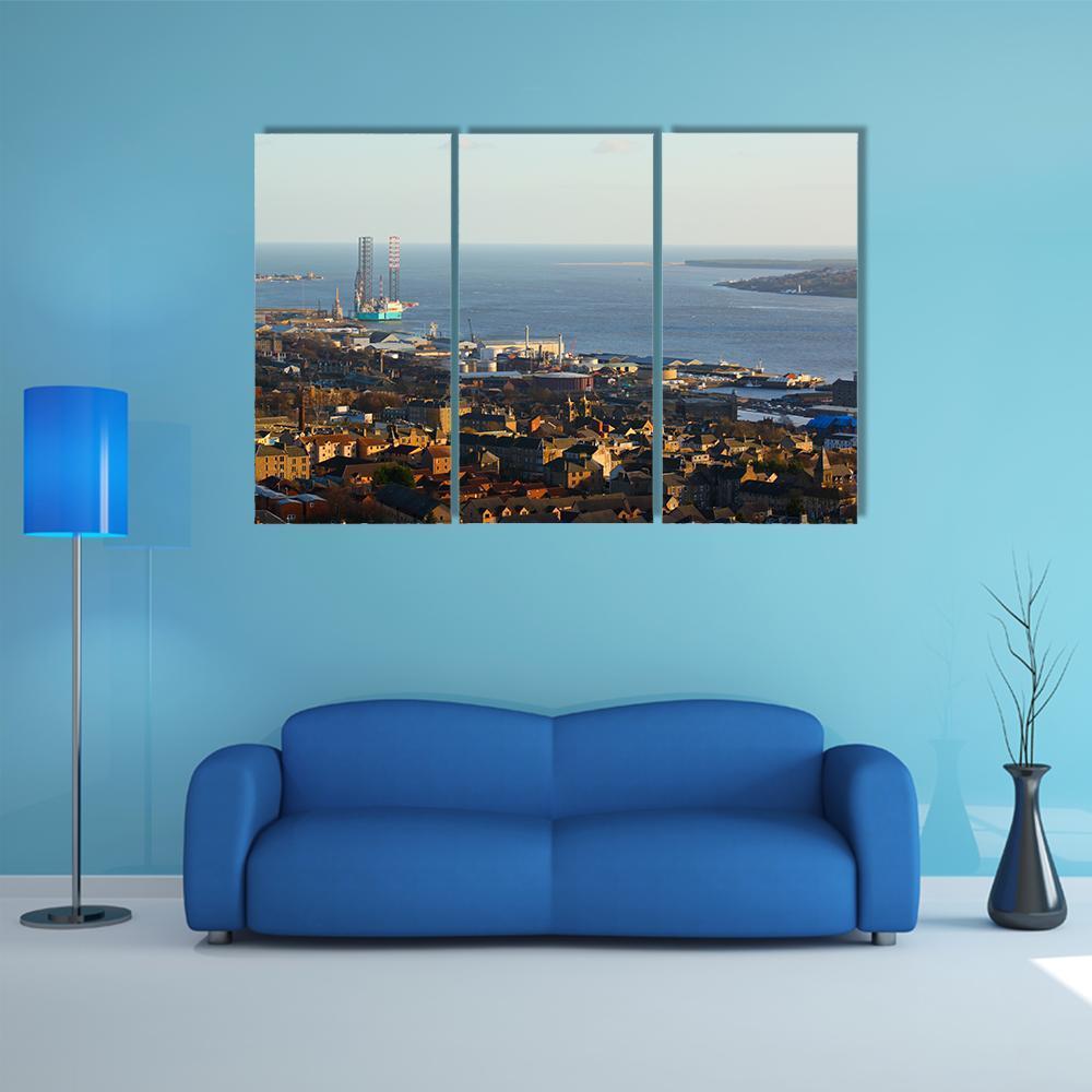 City Of Dundee Canvas Wall Art-3 Horizontal-Gallery Wrap-37" x 24"-Tiaracle