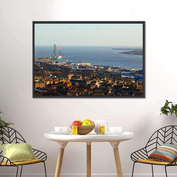 City Of Dundee Canvas Wall Art-1 Piece-Floating Frame-24" x 16"-Tiaracle