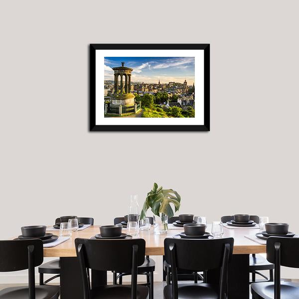City Of Edinburgh Canvas Wall Art-3 Horizontal-Gallery Wrap-25" x 16"-Tiaracle