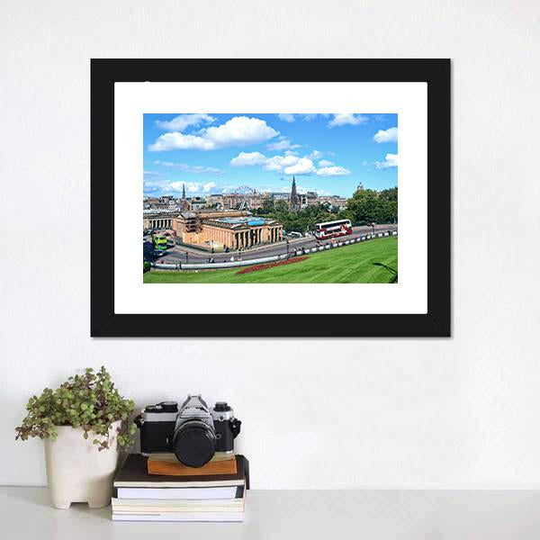 City Of Edinburgh Canvas Wall Art-3 Horizontal-Gallery Wrap-25" x 16"-Tiaracle