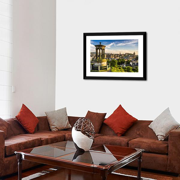 City Of Edinburgh Panoramic Canvas Wall Art-1 Piece-36" x 12"-Tiaracle