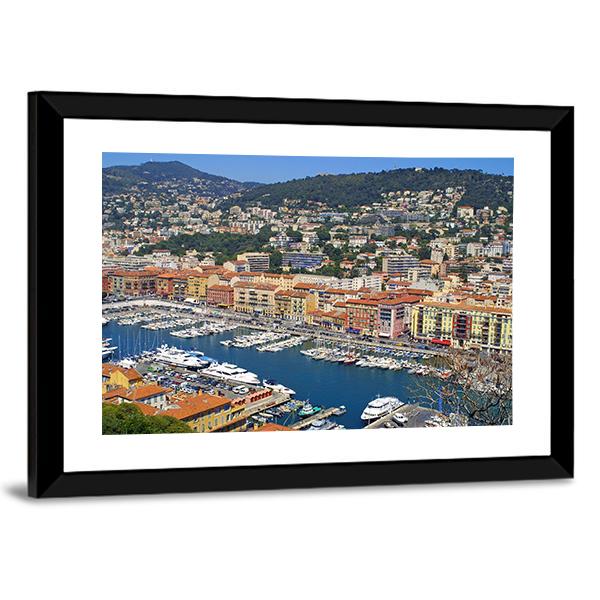 City of Nice France Canvas Wall Art-3 Horizontal-Gallery Wrap-25" x 16"-Tiaracle