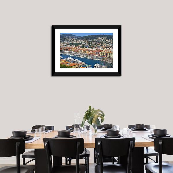 City of Nice France Canvas Wall Art-3 Horizontal-Gallery Wrap-25" x 16"-Tiaracle