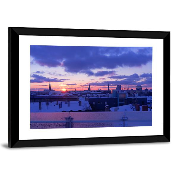 City Of Riga Canvas Wall Art-3 Horizontal-Gallery Wrap-25" x 16"-Tiaracle