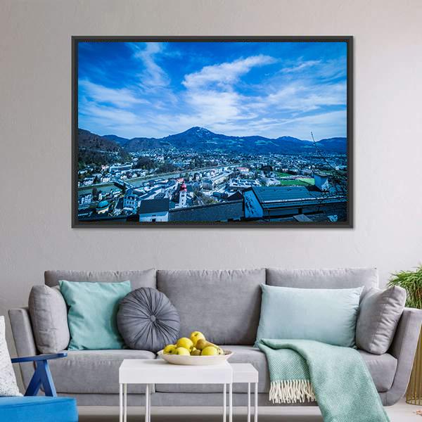 City Of Salzburg Canvas Wall Art-3 Horizontal-Gallery Wrap-25" x 16"-Tiaracle