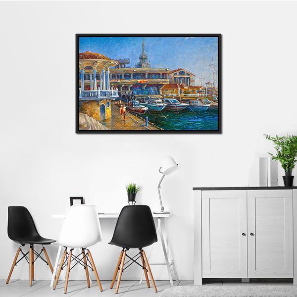 City Of Sochi Russia Canvas Wall Art-3 Horizontal-Gallery Wrap-25" x 16"-Tiaracle