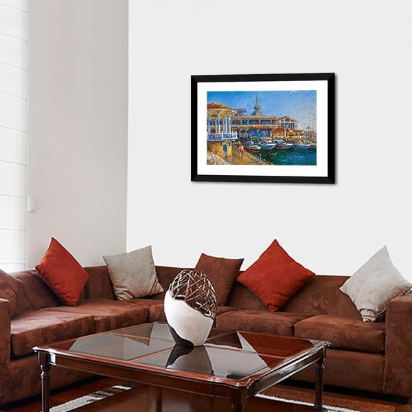 City Of Sochi Russia Canvas Wall Art-3 Horizontal-Gallery Wrap-25" x 16"-Tiaracle