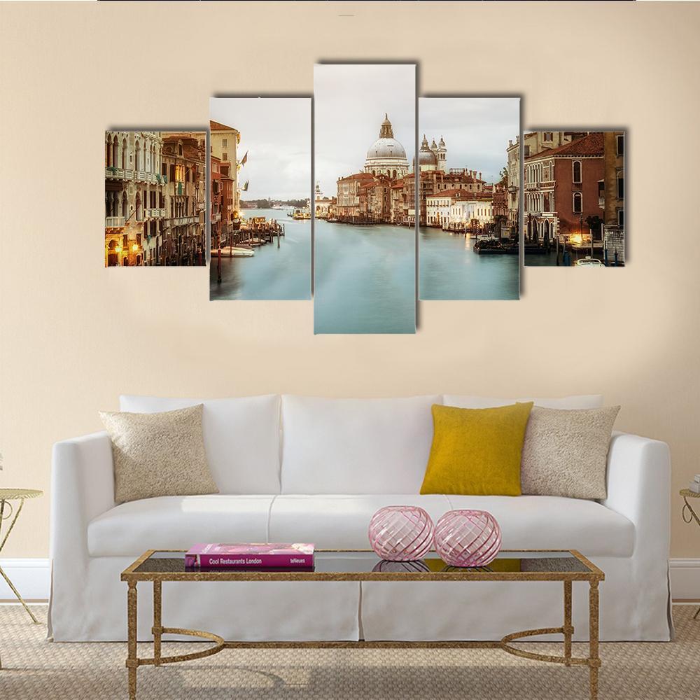 City Of Venice Canvas Wall Art-5 Star-Gallery Wrap-62" x 32"-Tiaracle