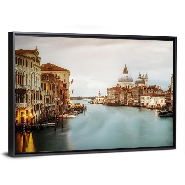 City Of Venice Canvas Wall Art-3 Horizontal-Gallery Wrap-25" x 16"-Tiaracle