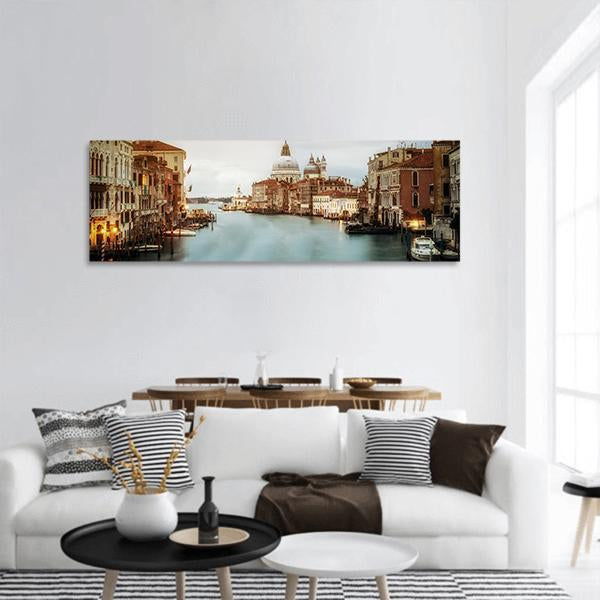 City Of Venice Panoramic Canvas Wall Art-1 Piece-36" x 12"-Tiaracle