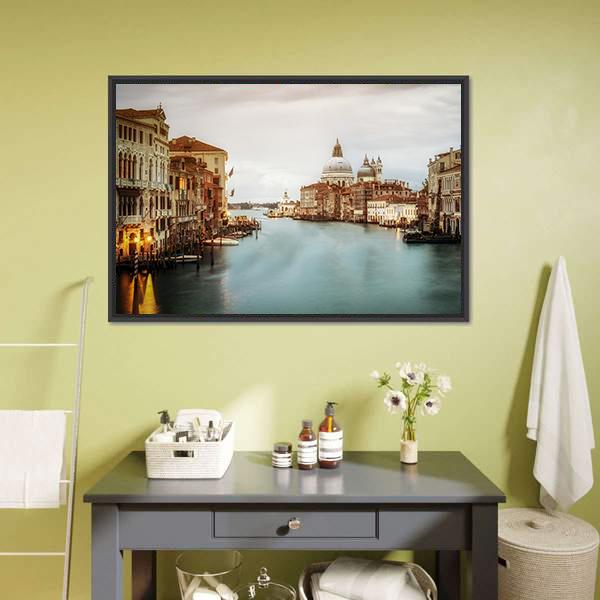 City Of Venice Panoramic Canvas Wall Art-1 Piece-36" x 12"-Tiaracle