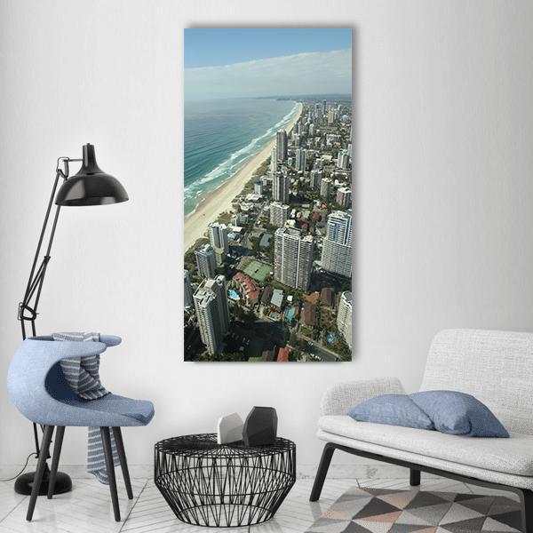 City Skyscraper In Australia Vertical Canvas Wall Art-1 Vertical-Gallery Wrap-12" x 24"-Tiaracle