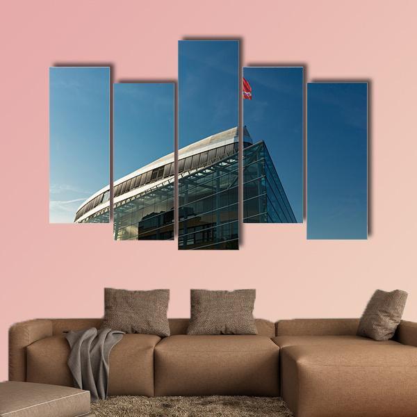 City View In Berlin Canvas Wall Art-5 Pop-Gallery Wrap-47" x 32"-Tiaracle