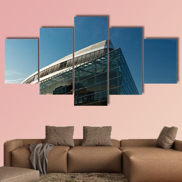 City View In Berlin Canvas Wall Art-5 Star-Gallery Wrap-62" x 32"-Tiaracle