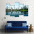 City Reflection In Water Canvas Wall Art-5 Pop-Gallery Wrap-47" x 32"-Tiaracle