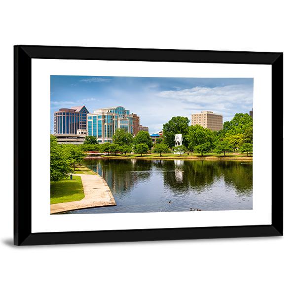 Cityscape Of Huntsville Panoramic Canvas Wall Art-1 Piece-36&quot; x 12&quot;-Tiaracle