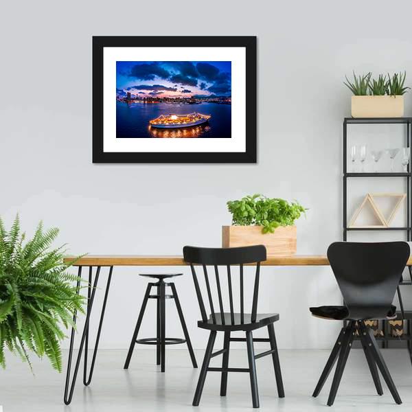 Cityscape Of Kowloon Panoramic Canvas Wall Art-1 Piece-36" x 12"-Tiaracle