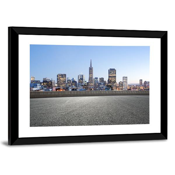 Cityscape Of San Francisco Canvas Wall Art-3 Horizontal-Gallery Wrap-25" x 16"-Tiaracle