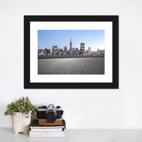Cityscape Of San Francisco Canvas Wall Art-3 Horizontal-Gallery Wrap-25" x 16"-Tiaracle