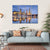 Cityscape On Elbe River Canvas Wall Art-4 Horizontal-Gallery Wrap-34" x 24"-Tiaracle