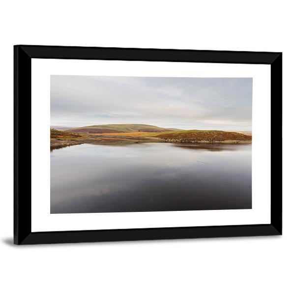 Claerwen Reservoir Canvas Wall Art-3 Horizontal-Gallery Wrap-25" x 16"-Tiaracle