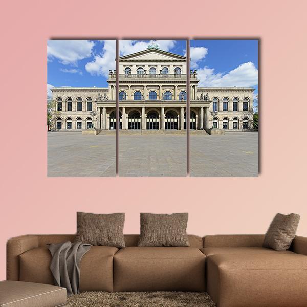 Opera House In Hanover Canvas Wall Art-3 Horizontal-Gallery Wrap-25" x 16"-Tiaracle