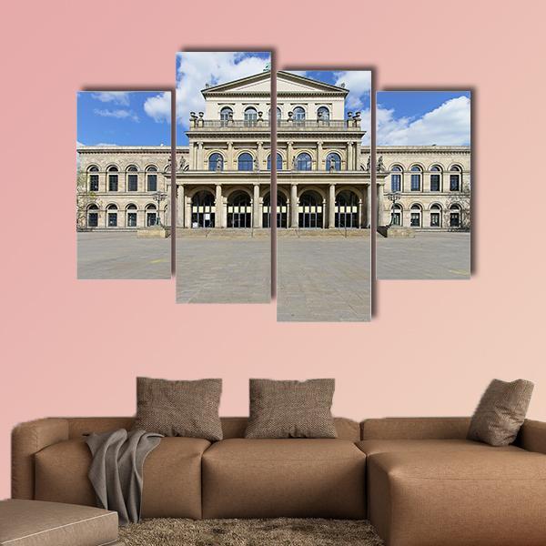 Opera House In Hanover Canvas Wall Art-4 Pop-Gallery Wrap-50" x 32"-Tiaracle