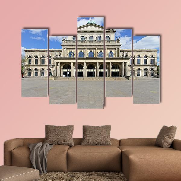 Opera House In Hanover Canvas Wall Art-5 Pop-Gallery Wrap-47" x 32"-Tiaracle