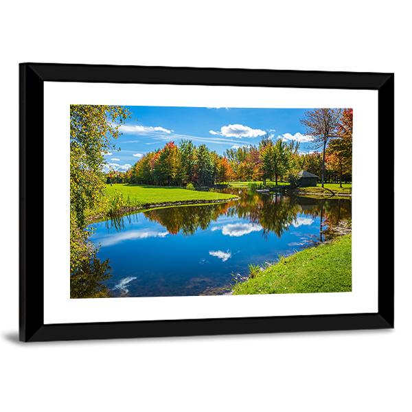 Clear Water Lake Canada Canvas Wall Art-3 Horizontal-Gallery Wrap-25" x 16"-Tiaracle