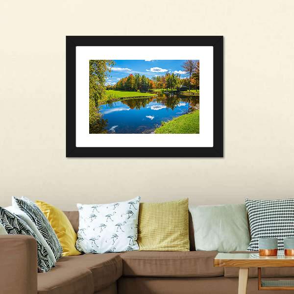 Clear Water Lake Canada Canvas Wall Art-3 Horizontal-Gallery Wrap-25" x 16"-Tiaracle