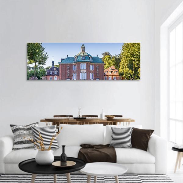 Clemenswerth Palace Sogel Panoramic Canvas Wall Art-1 Piece-36" x 12"-Tiaracle