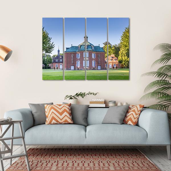 Clemenswerth Palace Sogel Canvas Wall Art-4 Horizontal-Gallery Wrap-34" x 24"-Tiaracle