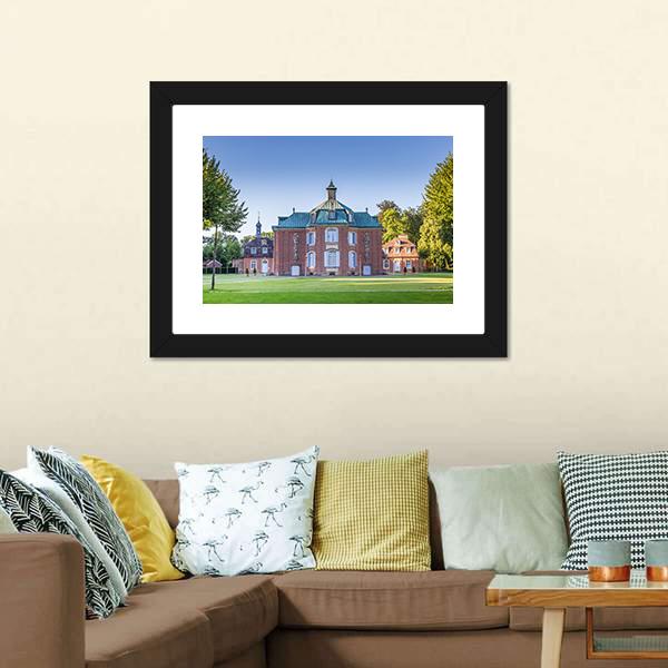 Clemenswerth Palace Sogel Canvas Wall Art-1 Piece-Framed Print-20" x 16"-Tiaracle
