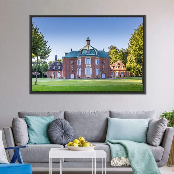 Clemenswerth Palace Sogel Panoramic Canvas Wall Art-1 Piece-36" x 12"-Tiaracle