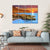 Summer Seascape Sunrise Canvas Wall Art-4 Horizontal-Gallery Wrap-34" x 24"-Tiaracle