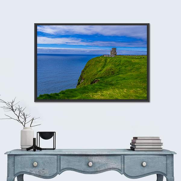 Cliffs Of Moher In Summer Canvas Wall Art-1 Piece-Floating Frame-24" x 16"-Tiaracle