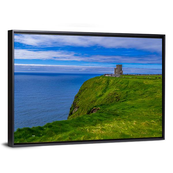 Cliffs Of Moher In Summer Canvas Wall Art-3 Horizontal-Gallery Wrap-25" x 16"-Tiaracle